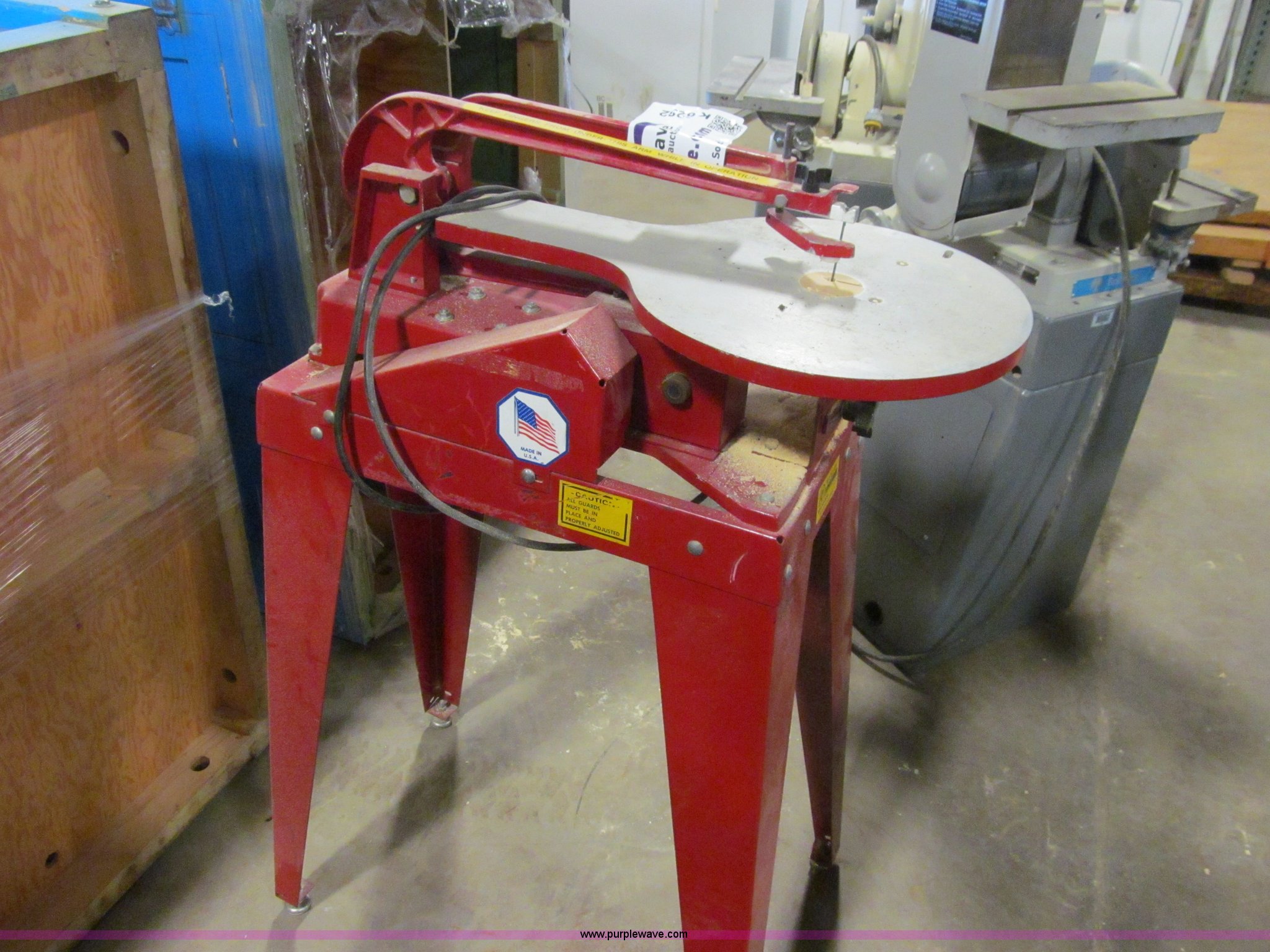 RBI Industries 216 scroll saw in Des Moines, IA Item K6282 sold