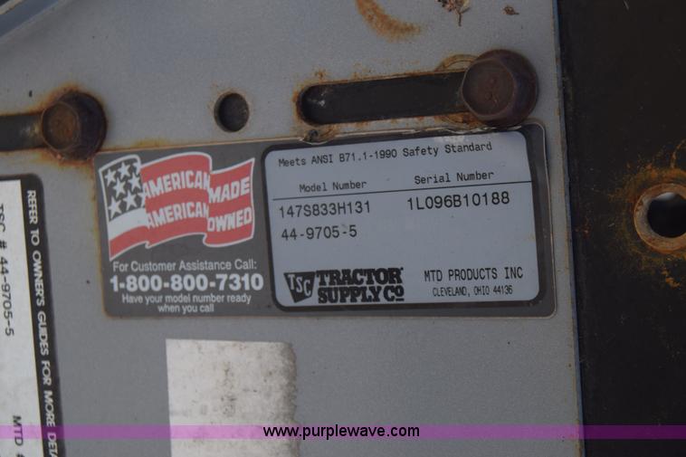 image for item J8066 Huskee H131 lawn mower