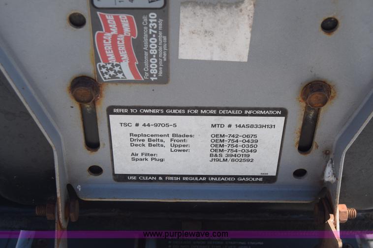 image for item J8066 Huskee H131 lawn mower