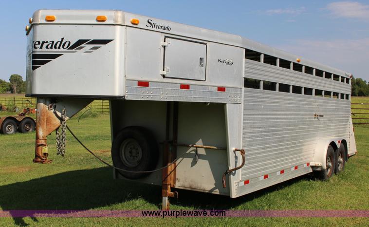 image for item K1150 2001 Silverado aluminum stock trailer