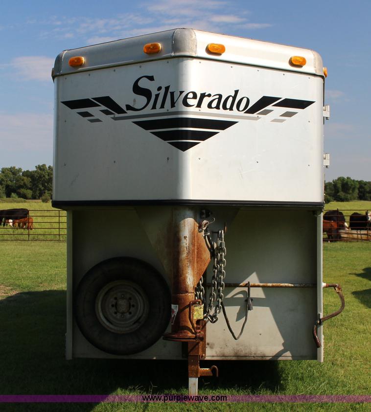 image for item K1150 2001 Silverado aluminum stock trailer