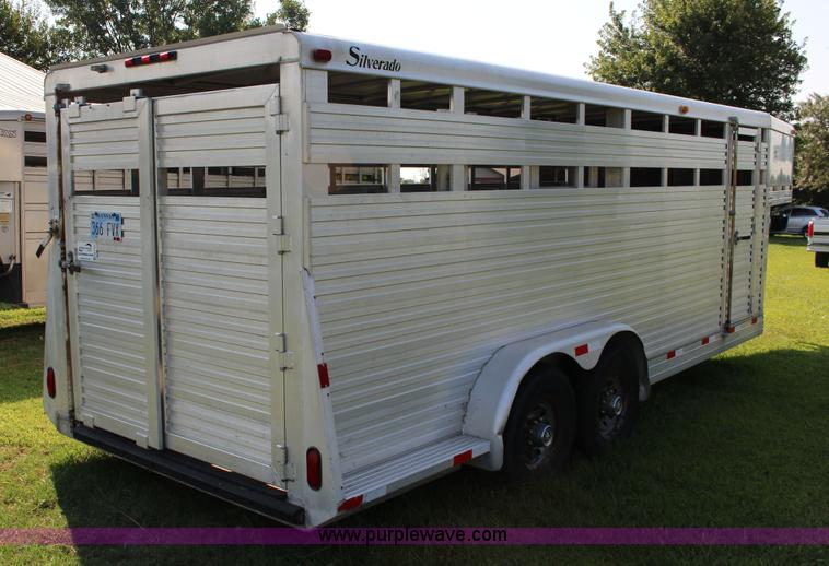 image for item K1150 2001 Silverado aluminum stock trailer
