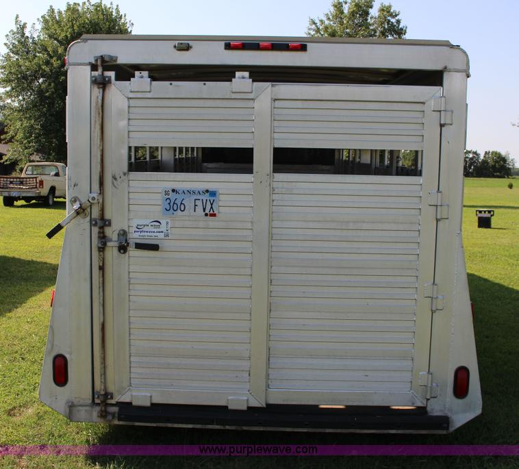 image for item K1150 2001 Silverado aluminum stock trailer