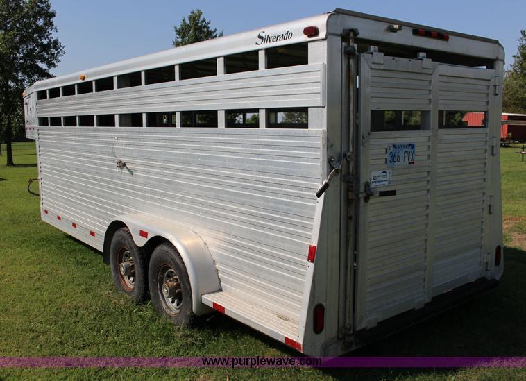 image for item K1150 2001 Silverado aluminum stock trailer