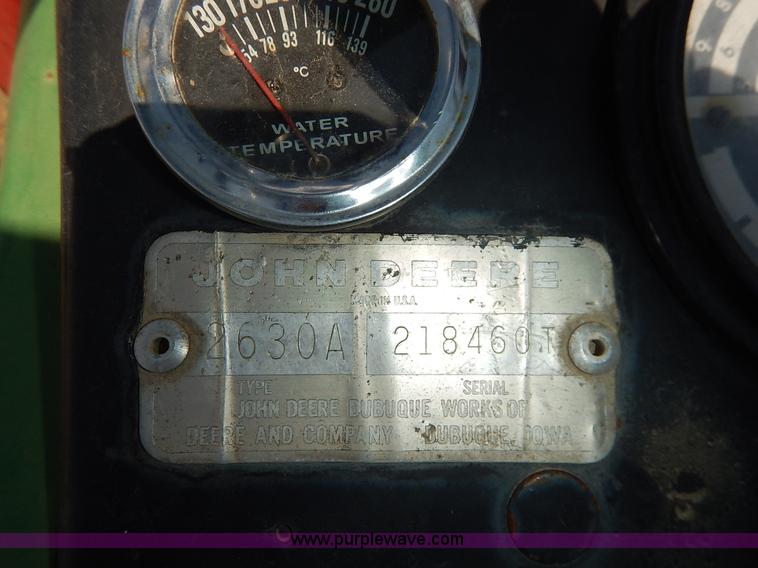 image for item K1631 John Deere 2630A tractor