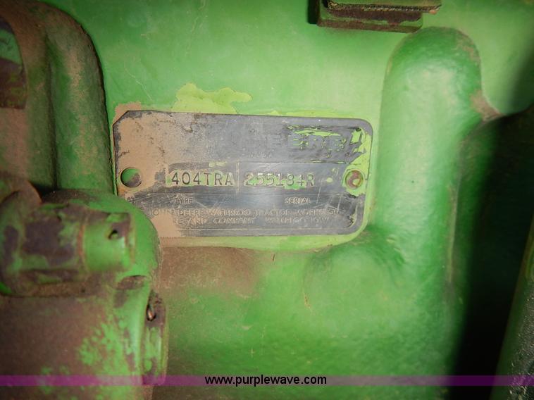 image for item K1643 John Deere 4520 tractor