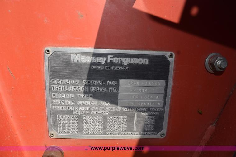 image for item L5816 1981 Massey-Ferguson 860 combine