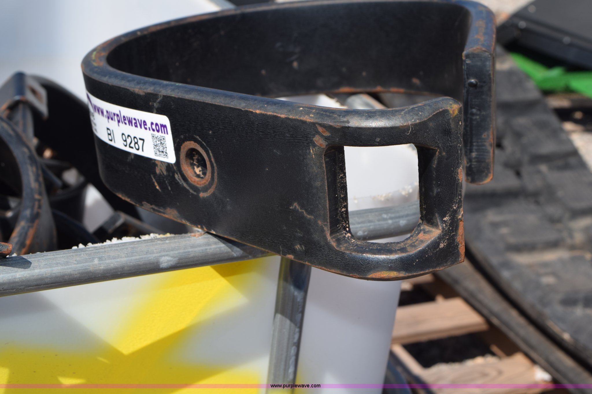 Approximately 40 two piece cultivator shank mounting brackets in Alva