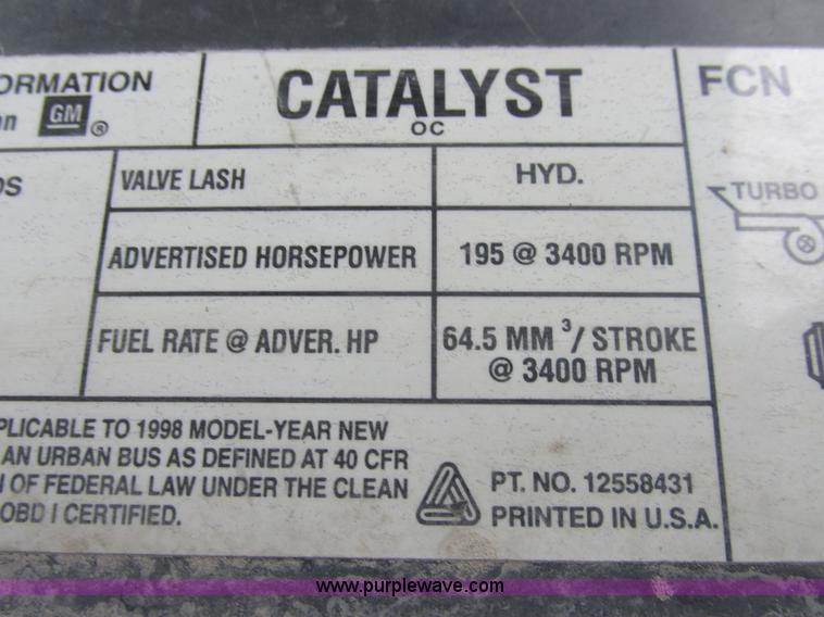 image for item A8858 1998 GMC Sierra 3500HD SL flatbed pickup truck