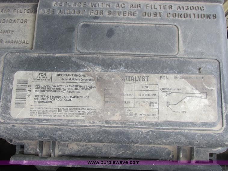 image for item A8859 1998 GMC Sierra 3500HD SL flatbed pickup truck