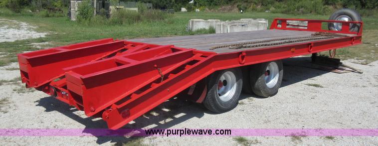 image for item BK9671 1985 Belshe T-8 equipment trailer