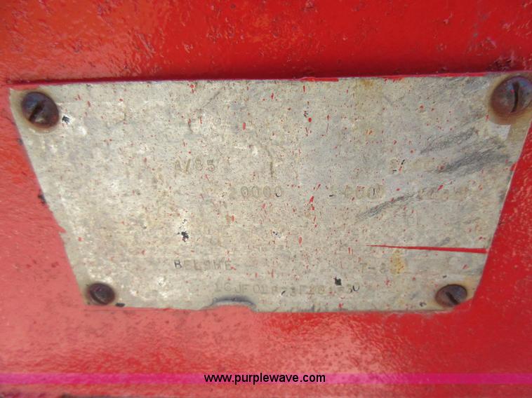 image for item BK9671 1985 Belshe T-8 equipment trailer