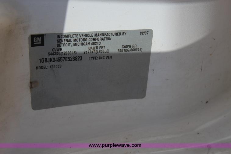 image for item J4419 2007 Chevrolet Silverado 3500HD service truck