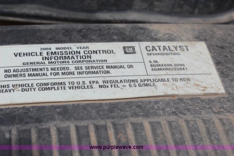 image for item J4425 2008 GMC Sierra 2500HD pickup truck