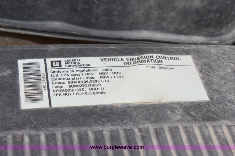 image for item J4426 2009 GMC Sierra 2500HD Ext. Cab pickup truck