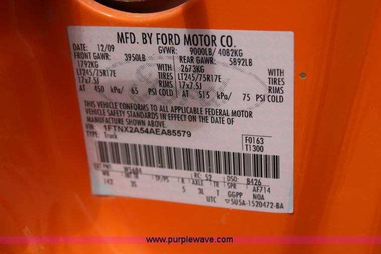 image for item J4428 2010 Ford F250 Super Duty XL SuperCab pickup truck