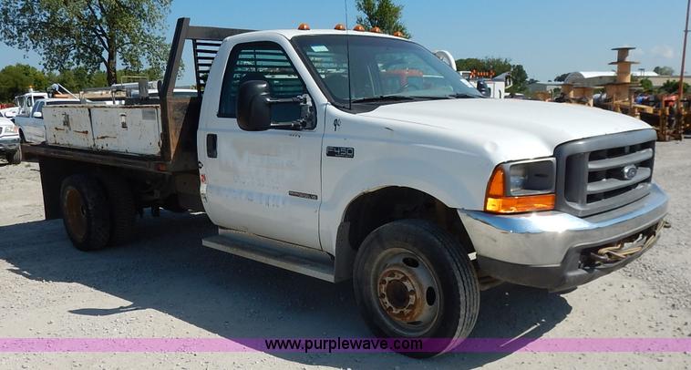 image for item K1589 2000 Ford F450 Super Duty XL flatbed truck