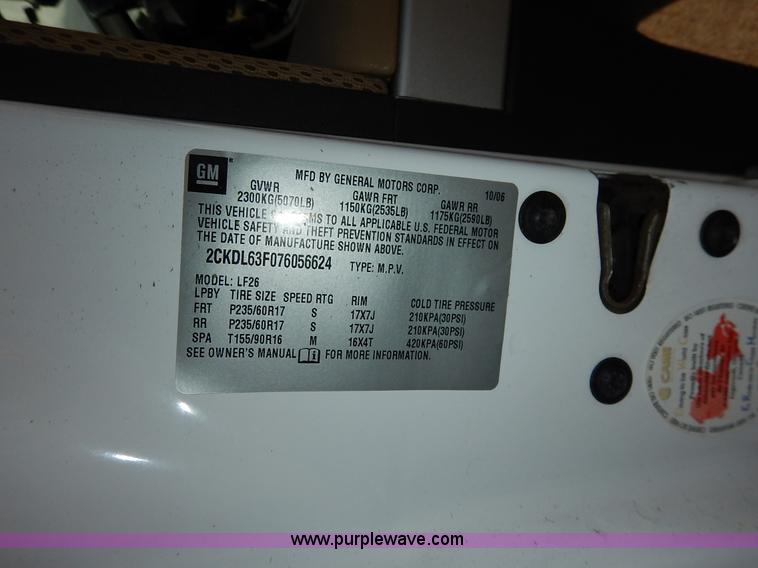 image for item K1626 2007 Pontiac Torrent SUV