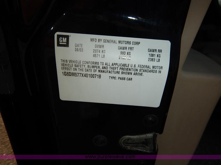 image for item K1632 2004 Cadillac CTS