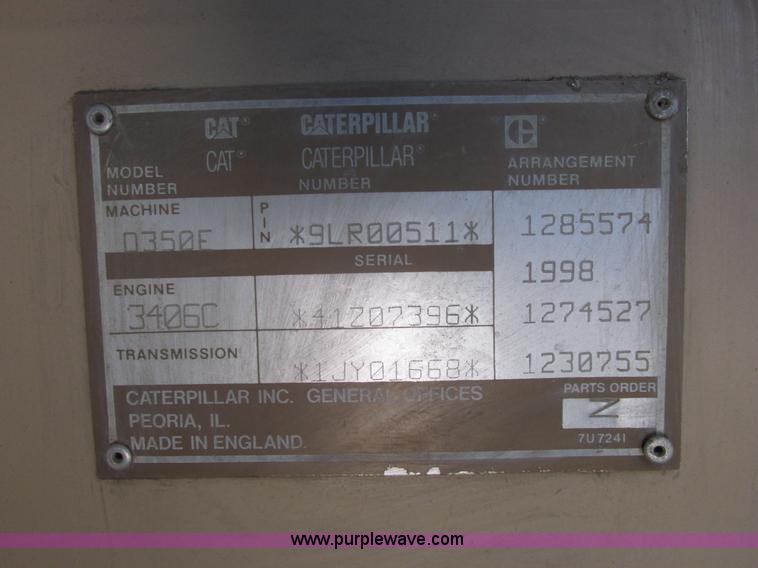 image for item A8856 1998 Caterpillar D350E haul truck