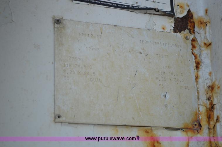 image for item AX9423 1996 Clement end dump trailer