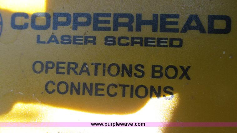image for item AY9817 Somero Coppperhead XD walk-behind laser screed