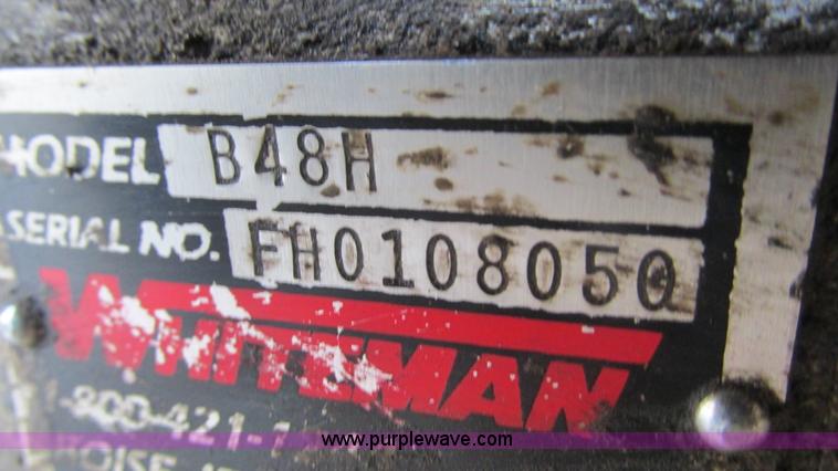 image for item BG9249 Whiteman B48H power trowel