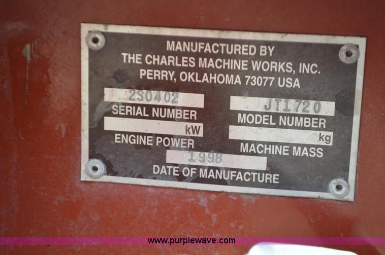 image for item BK9660 1998 Ditch Witch JT1720 directional drill and trailer