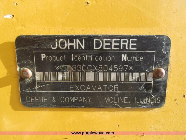 image for item H1180 2005 John Deere 330C LC excavator