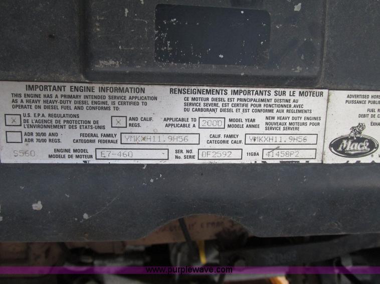 image for item H1234 2001 Mack RD688S dump truck