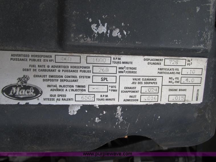 image for item H1234 2001 Mack RD688S dump truck