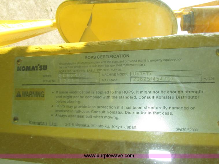 image for item H1240 2007 Komatsu D61EX-15 dozer