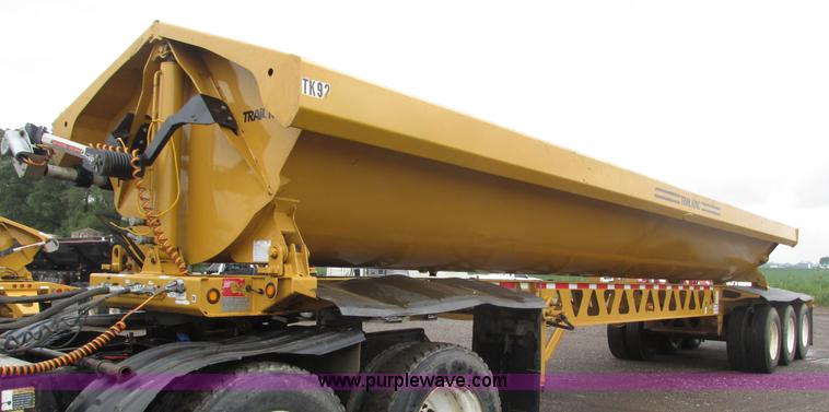 image for item H4511 2012 Trail King TK60SSD-433 side dump trailer