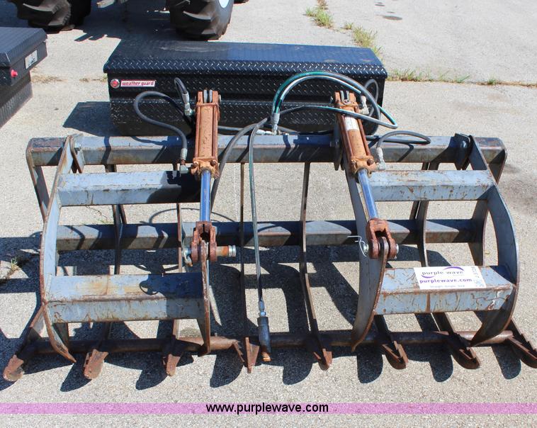 image for item J3728 Versatech skid steer grapple bucket