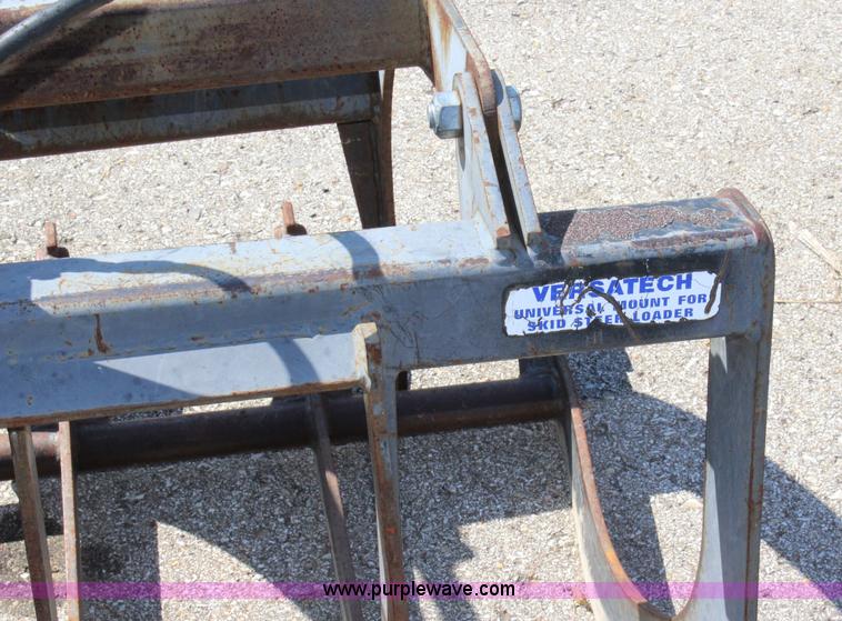 image for item J3728 Versatech skid steer grapple bucket