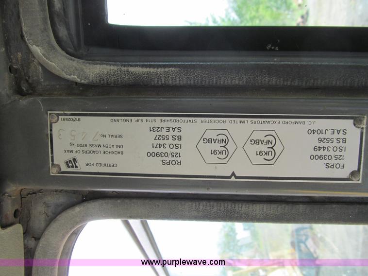 image for item K6333 1992 JCB 215S backhoe