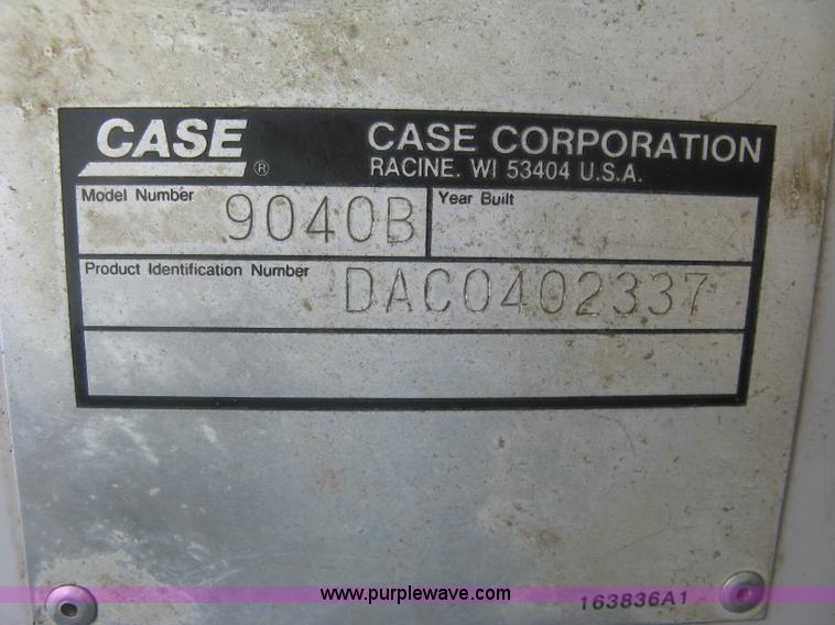 image for item L6312 2000 Case 9040B excavator