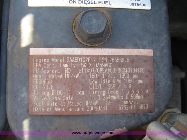 image for item L6339 2005 Komatsu PC200LC-7 excavator