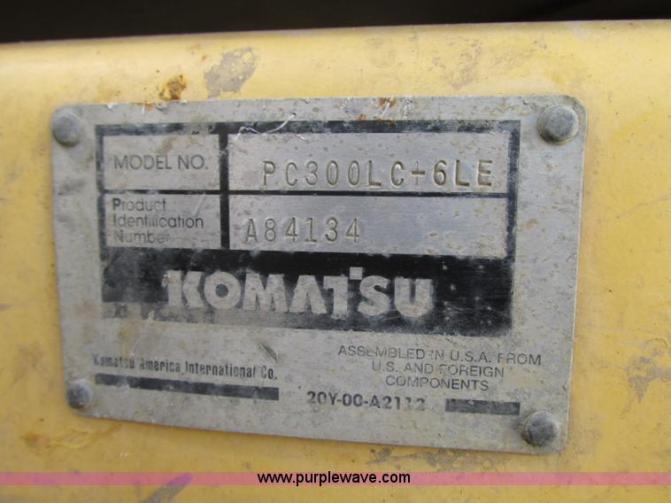 image for item R9457 2000 Komatsu PC300LC-6LE excavator