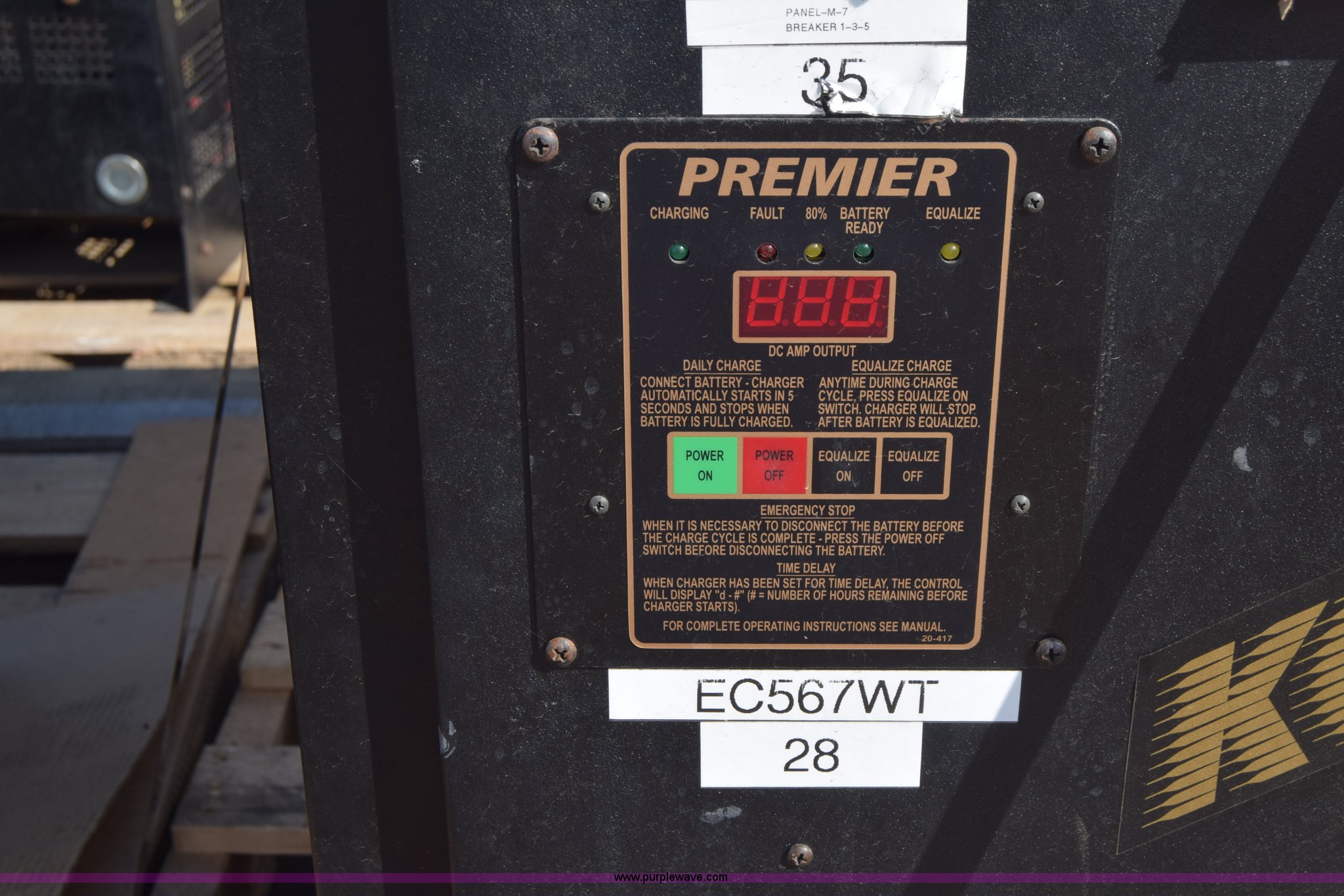 Kodiak 18K750B3 premier forklift battery charger in Kinsley, KS Item
