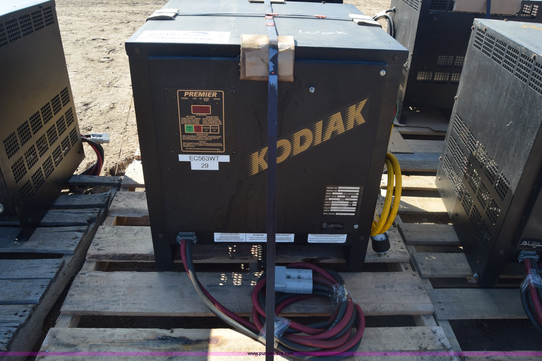 Kodiak 18K750B3 Premier forklift battery charger in Kinsley, KS Item