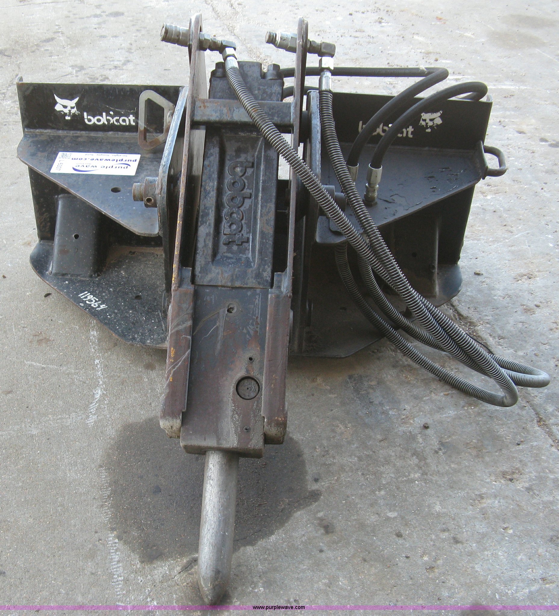 Bobcat 2500 hydraulic hammer skid steer attachment in Wichita, KS