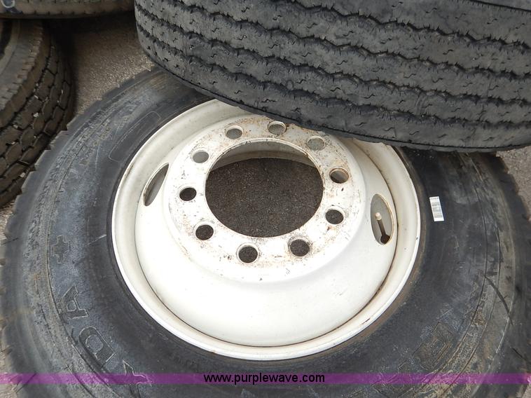 image for item BH9936 (10) Michelin 11R22.5 used tires and wheels
