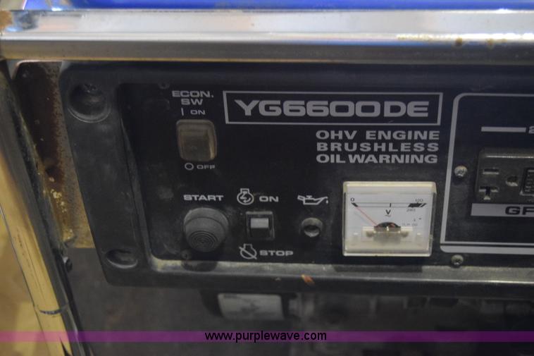 image for item BO9744 Yamaha YG6600DE generator