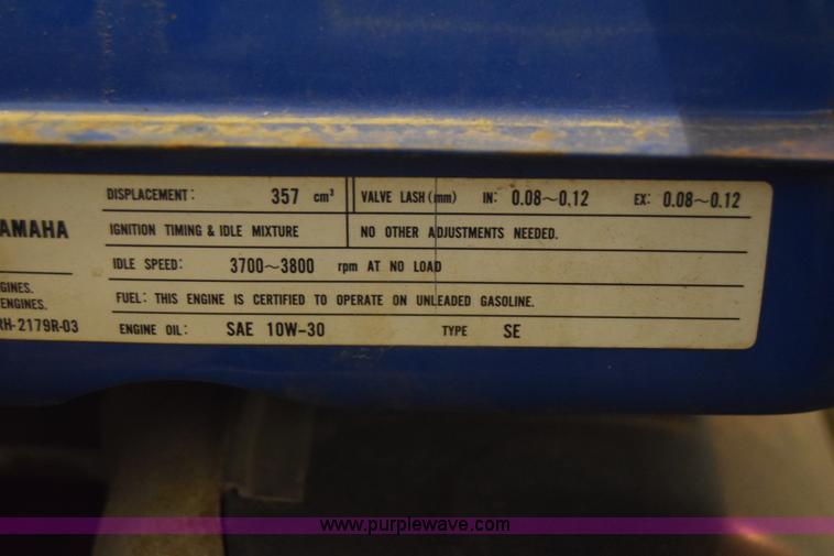 image for item BO9744 Yamaha YG6600DE generator