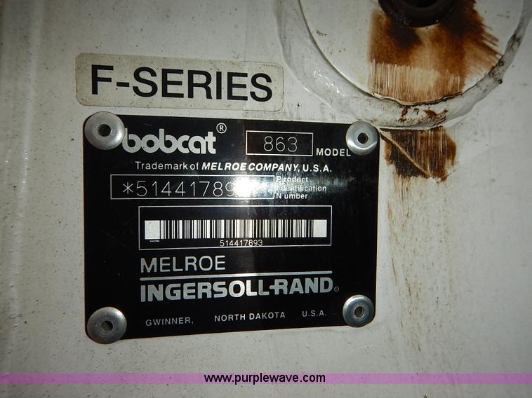 image for item J6427 1998 Bobcat 863 skid steer