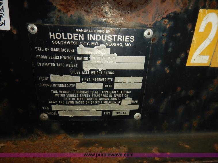 image for item J6429 1990 Holden equipment trailer