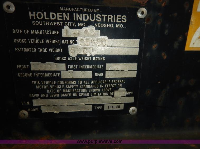 image for item J6429 1990 Holden equipment trailer