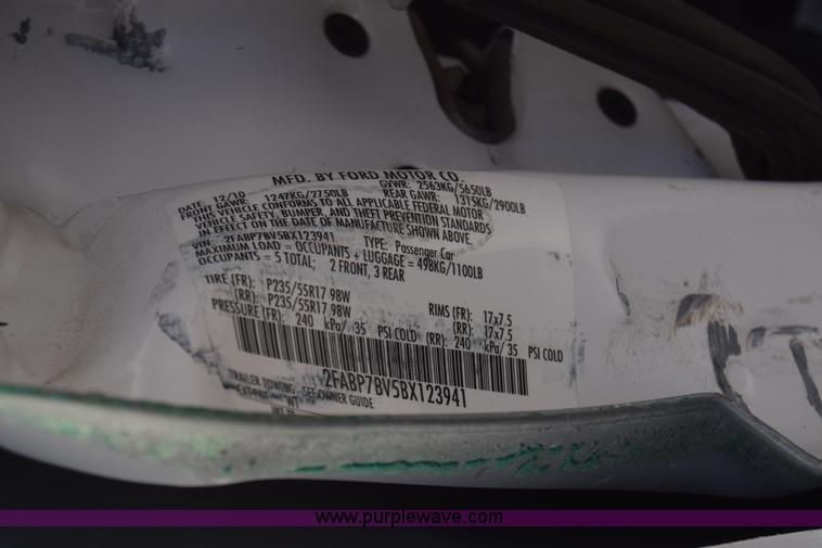 image for item L6348 2011 Ford Crown Victoria Police Interceptor