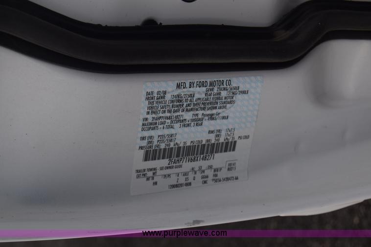 image for item L6351 2008 Ford Crown Victoria Police Interceptor